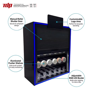TERMEIN Espositore in Acrilico con LED RGB per <span class=keywords><strong>Tapparelle</strong></span> Avvolgibili, Soluzioni per Esposizione di Bustine di Nicotina e Tabacco da Masticare per Tabaccherie - Product Image 2