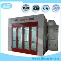 Cabine de peinture automobile portable à rideau d'eau pour réparation automobile, modèle LX4, éclairage LED 16KW