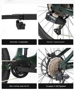 <span class=keywords><strong>Bicicleta</strong></span> <span class=keywords><strong>de</strong></span> fibra <span class=keywords><strong>de</strong></span> carbono con doble amortiguación Soft Tail, motor central, 12 velocidades, batería <span class=keywords><strong>de</strong></span> litio Em19 M820 - Product Image 6