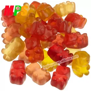 Atacado desenhos animados gummies-Mini urso de desenhos animados, óleo revestido colorido de forma de urso goma doces