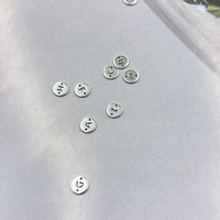 Nouveaux connecteurs de lettres rondes en alphabet initial en argent sterling 925 pour la création de bijoux permanents