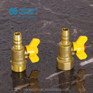 Válvula de bola de <span class=keywords><strong>Gas</strong></span> de latón macho, 1/2 pulgadas, con mango de mariposa - Product Image 4