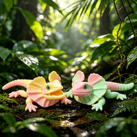 Jouet caméléon articulé imprimé en 3D, figurine de lézard à articulations entièrement mobiles, cadeau pour enfants, jouet anti-stress, ornement