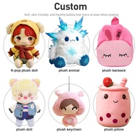 Sac en peluche personnalisé de dessin animé, sac à dos en peluche mignon en forme d'ours, mini sac à dos en peluche, sac à dos en peluche personnalisé