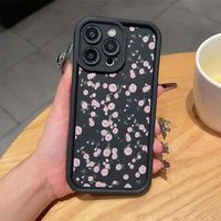Coques de Téléphone Antichoc Luxe Fleurs pour iPhone 17 Air 16 15 Plus Pro Max 14 13 12 11 X – Housse de Protection Arrière Anti-chute
