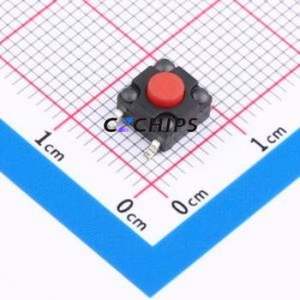 TC-06104FA-043E-R-03 Tactile Switch SMD-4P,6x6mm Switch Single Pole Single Throw Round Button 2.5N 6mm - Product Image 1