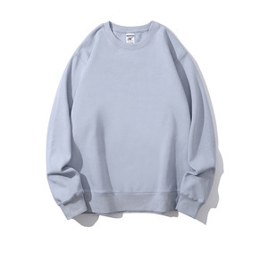 Vente en gros d'usine de sweats en coton à col rond et à épaules tombantes avec logo personnalisé sweat-shirt pour hommes - Product Image 6