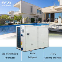 Chauffe-piscine solaire OEM 35KW à pompe à chaleur, échangeur de chaleur en titane économe en énergie, pour usage domestique, commercial et hôtelier, à source d'air