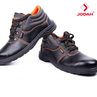 Sepatu Keselamatan Kerja Unisex JODAH BESTON Standar S1P, Anti Slip, Bernapas, Bahan Suede Split, Isolasi Listrik