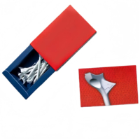 Tees de golf en plastique à tête diamantée avec insertion diagonale à 10 degrés, augmente la distance et la vitesse, accessoires de golf à résistance nulle