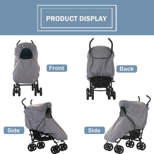 Rain shield baby trend <span class=keywords><strong>city</strong></span> mini 2 passeggino riflettente passeggino leggero con parapioggia per passeggino senza gancio - Product Image 5