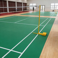 Revêtement de sol sportif en PVC Runsure, solution d'installation rapide et écologique pour l'entraînement au volley-ball, style britannique/européen, garantie 10 ans