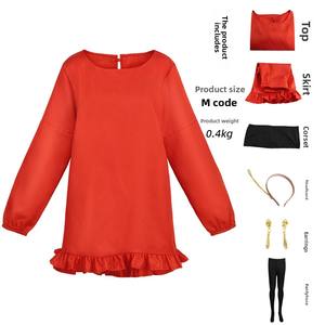 <span class=keywords><strong>Disfraz</strong></span> de Cosplay de la Personaje Femenina Blair del Anime Spy Joelle's Daily Red Dress - Product Image 6
