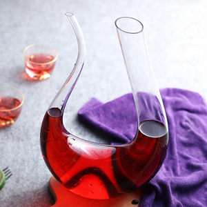 Promotion 1400ml Transparent Rouge Vin Verre Carafe pour Banquet Restaurant Rouge Vin Carafe - Product Image 3
