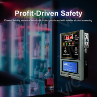 Détecteurs d'alcool éthylémique à monnayeur en stock, analyseurs de gaz OEM et ODM pour bars et lieux publics, avec embout buccal anti-reflux unidirectionnel