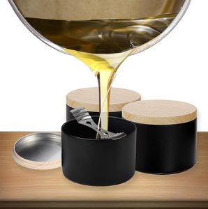 Envases de Vidrio Vacíos con Tapas de Bambú para Crema Facial, Exfoliante Corporal y Cosméticos, Reutilizables, Biodegradables y Ecológicos con Logotipo Personalizado - Product Image 6