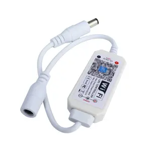 DC5-28V WIFI Led Controller Dimmer Mobile APP Control with DC Connector for Single Color Led Strip Lights