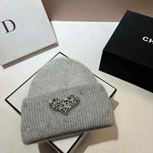 Gorros de Invierno Unisex de Alta Calidad al por Mayor, Gorro de Punto con Pedrería Brillante, Forro de Piel de Conejo, Transpirable e Impermeable para Viajes - Product Image 3