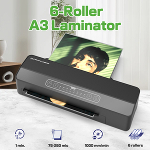 Độ chính xác cao A3 6 con lăn <span class=keywords><strong>Laminator</strong></span> Pouch cán máy cho các trường học & văn phòng - Product Image 3