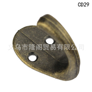 Cd29 Antique Style Zinc Alloy Wall Hook 21x35mm Single Hole <b>Clothes</b> Hook For Wall Or Door Mounting - Product Image 4