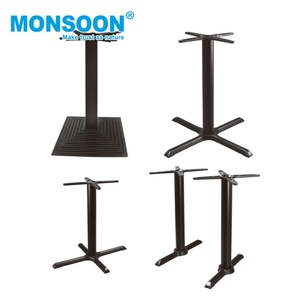 Patas de Mesa de Comedor Plegables Modernas, Estructura de Hierro Fundido y Acero Inoxidable, 4 Pies de Altura, Construcción de Metal de Aluminio - Product Image 4