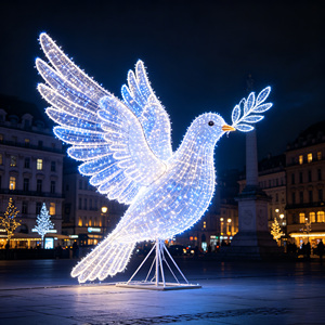 Arche <span class=keywords><strong>de</strong></span> Noël géante personnalisée à LED, imperméable, <span class=keywords><strong>installation</strong></span> d'éclairage commercial pour les fêtes - Product Image 4