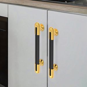 Tirador de Puerta de Armario Minimalista de Lujo, Tirador de Cajón Nórdico Europeo, Perilla de Puerta de Armario, Herraje para Muebles de Cocina - Product Image 2