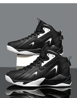 Baskets montantes pour hommes en cuir microfibre imperméable, rehaussantes, mode, décontractées, sportives, pour la marche et le basketball