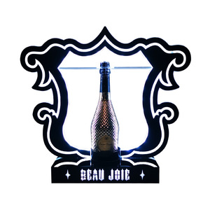 LED Illuminated Champagne <b>Holder</b> Rectangular Bar Display With Light Feature Easy Installation - Product Image 5