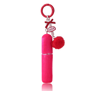 Mini pulverizador de perfume recargable con lazo Kawaii para niñas, botella de viaje vacía con colgante y llavero - Product Image 6