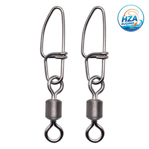 Conector Giratorio <span class=keywords><strong>de</strong></span> Acero Inoxidable con Cierre <span class=keywords><strong>de</strong></span> Seguridad para <span class=keywords><strong>Pesca</strong></span> <span class=keywords><strong>de</strong></span> Carpa, en Oferta - Product Image 1