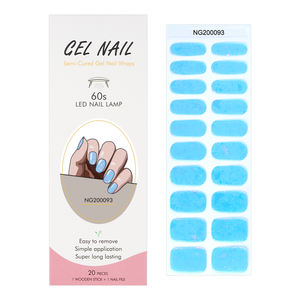 Huizi Uv Gel Vente chaude Autocollants pour ongles en gel complet longue durée Décoration d'ongles Décoration d'ongles en gel semi-durci - Product Image 6