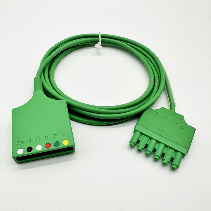 compatible Drager MS16256 Single-Pin ECG Extension Cable - 2m