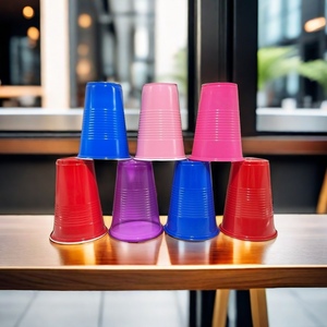 Vasos de Cerveza Desechables de Plástico PP de Doble Pared, Ecológicos, Libres de BPA, de 12 Onzas, Color Personalizado, en Oferta - Product Image 1