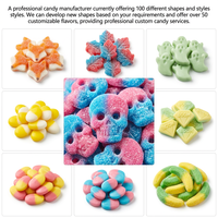 Fabricant de bonbons en gros sur mesure, bonbons suédois acidulés en vrac, emballage BRC Halal, emballage personnalisé