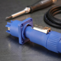 Prise de châssis Powercon Type A robuste 20A 250V 3 broches, adaptateur de panneau pour équipement audio professionnel de scène