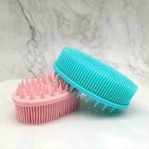 Cepillo de silicona para baño, limpieza profunda y masaje, cepillo exfoliante para el cuidado corporal, para uso en el baño. - Product Image 1