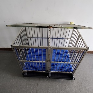 Stainless steel cage02-S stackable dog kennel cage small record storage crate 78X52X66CM=30"