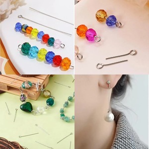 Sunling 100 pièces Épingles à tête ouverte en acier inoxydable pour la création de bijoux DIY (<span class=keywords><strong>perles</strong></span>, boucles d'oreilles, colliers, pendentifs, bracelets) - Product Image 5