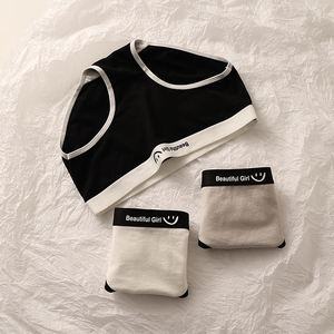 Ropa Interior de Algodón Puro para Niñas, Tejida, Antibacteriana, Estilo Japonés, Sin Costuras, Cintura Media, Transpirable, Hipster, Venta al Por Mayor - Product Image 3