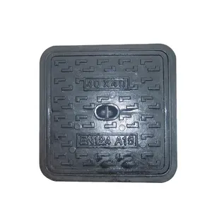 EN124 A15 Hot Selling 40x40 Ductile Iron Locking Double Seal Square Manhole Cover