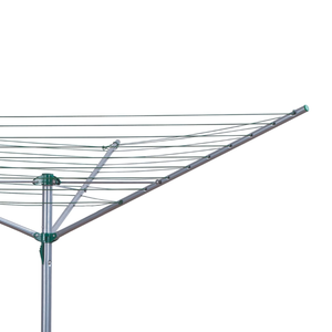 WIREKING 40M Séchoir à linge pliable multifonctionnel en fer, type <span class=keywords><strong>parapluie</strong></span> à 3 bras, sur pied, pour extérieur - Product Image 4
