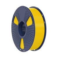 SUNLU PLA + 2.0 Mise à niveau du filament d'imprimante 3D 1KG Bobine jaune pur plus résistante 1.75mm Filament PLA Plus soigneusement enroulé +/-0.02mm