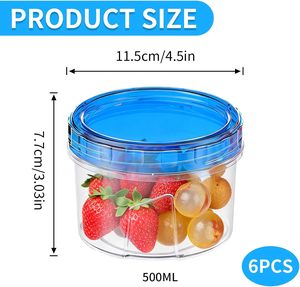 Tazón Redondo Transparente Desechable de Plástico PP de 450 ml con Tapa para Comida de Fiesta, Catering, Verduras y Sopa, Venta al Por Mayor - Product Image 2