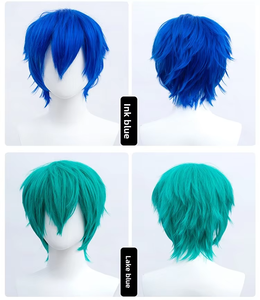 Perruque de cosplay colorée pour homme, style <span class=keywords><strong>anime</strong></span>, en fibre haute température, densité 150 %, taille moyenne, fabriquée à la machine, pour Halloween - Product Image 4