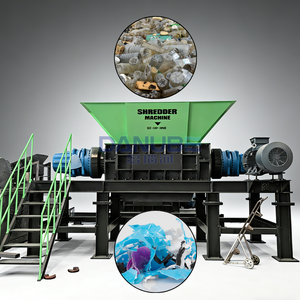 High Productivity Household Garbage Roller <b>Shredder</b> Machine Beverage Bottle Shredding Equipment - Product Image 1