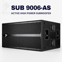 SUB 9006-AS Caisson de basses actif double 18 pouces 7200W de crête 3600W RMS 142dB RDNet Subwoofers contrôlés par DSP pour système de sonorisation de scène