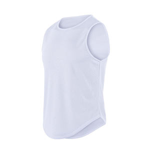 Chaleco deportivo de secado rápido para maratón de verano para hombre, camiseta sin mangas, ajuste holgado para correr, entrenamiento, baloncesto, fitness - Product Image 3