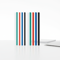 Barres de reliure coulissantes de 6 mm et 10 mm de largeur, couleurs assorties, pour rapports, papiers, devoirs, CV, présentations et autres documents
