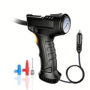 Compresseur d'air sans fil USB avec affichage automatique, gonfleur de pneus de voiture avec lumière d'urgence numérique LED - Product Image 4